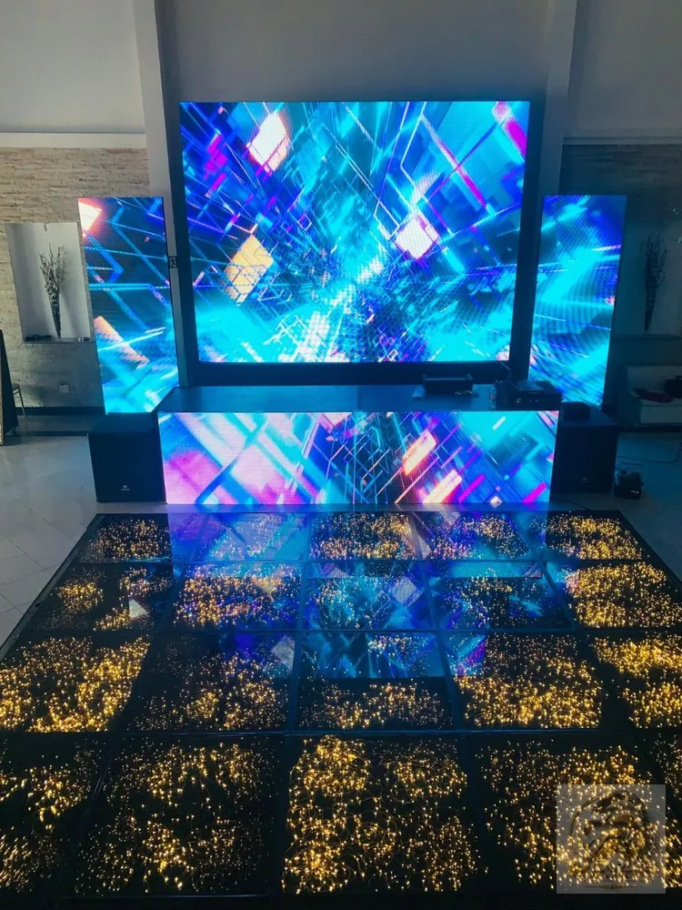 Painel de LED + Pista Paris - trabalho real Fort Music Eventos