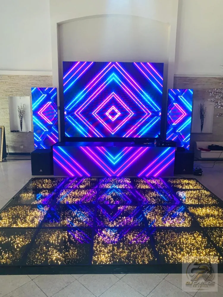 Painel de LED + Pista Paris - trabalho real Fort Music Eventos